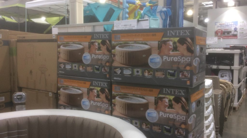 ジャグジースパラウンドタイプ インテックス コストコ大型プール